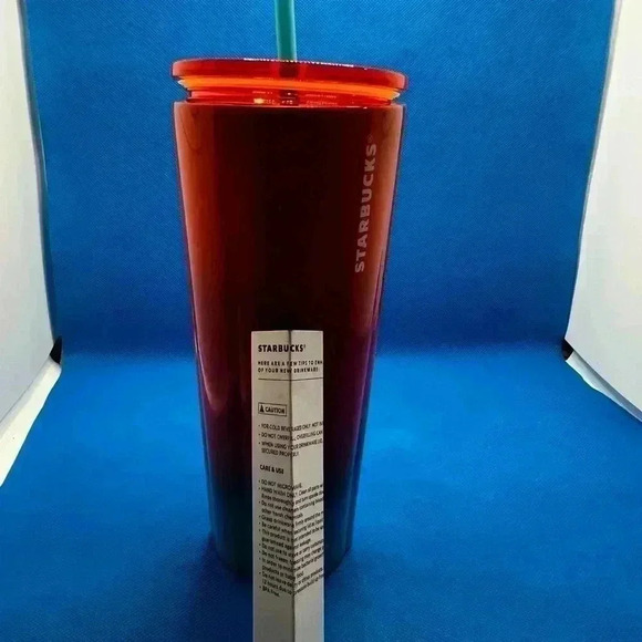 Starbucks Gradient Sunset Cold Cup (24 oz) Tumbler with Straw - Picture 2 of 3